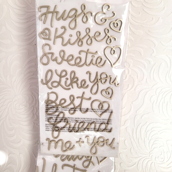 Thickers Script Stickers Gold - Picture 3 of 4